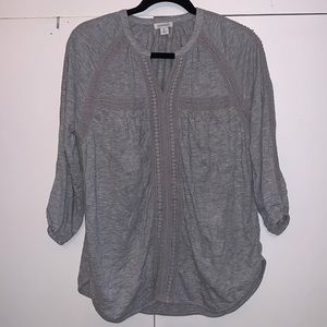 Sundance 3/4 Sleeve Tunic Top Shirt NWOT